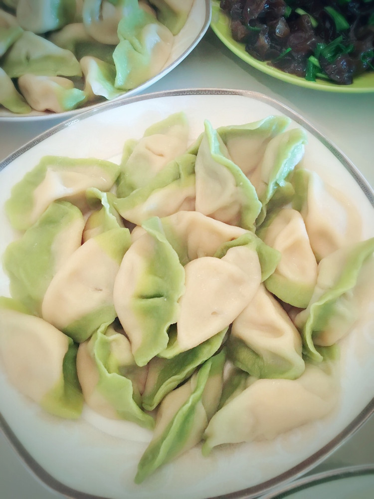 翡翠饺子的做法
