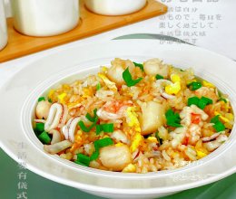 海鲜炒饭的做法