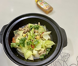 #黄河路美食#干贝芥菜煲的做法