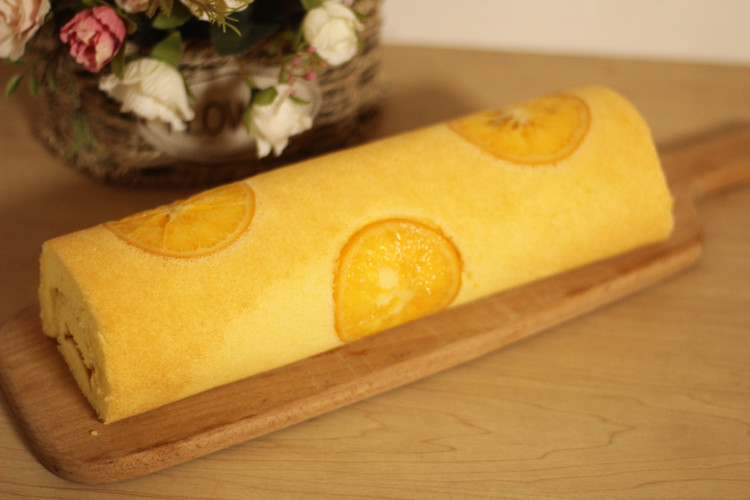 蓝莓果酱香橙蛋糕卷的做法