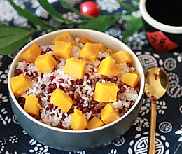 #美食新势力#南瓜红豆饭的做法