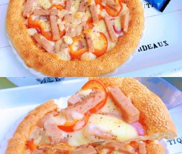 中西合璧-火腿烤馕披萨#春日露营 易享“佳”味 #的做法