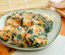 裙带菜鲜虾饼【宝宝辅食】的做法