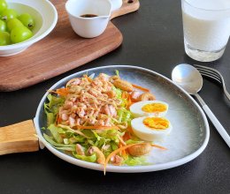 #挪威三文鱼#三文鱼蔬菜沙拉的做法
