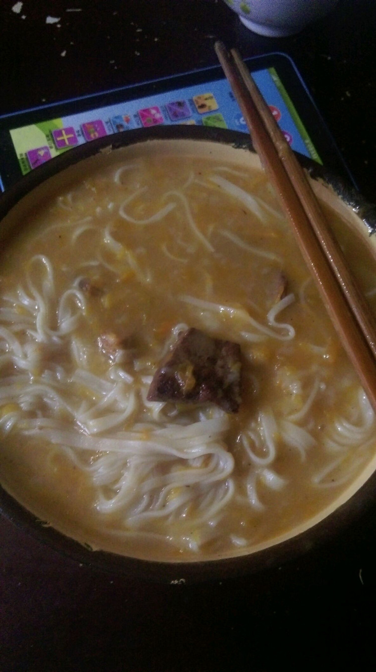 南瓜糊汤面的做法