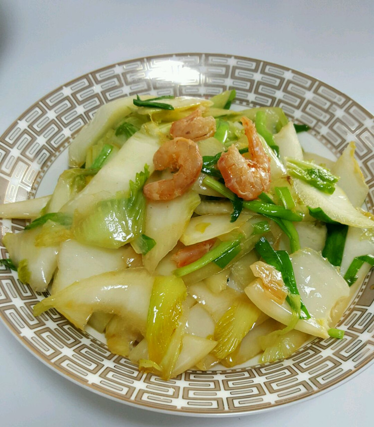 海米炒白菜的做法