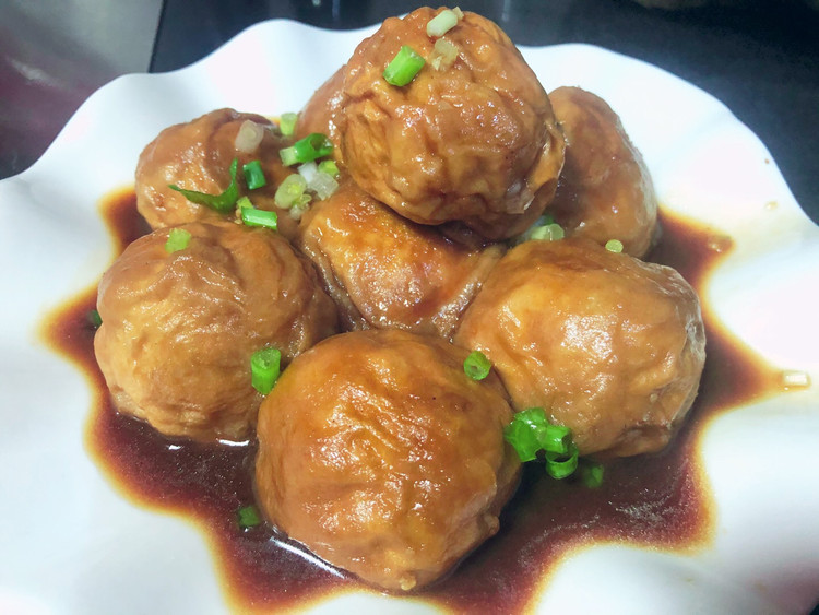 肉酿面筋的做法
