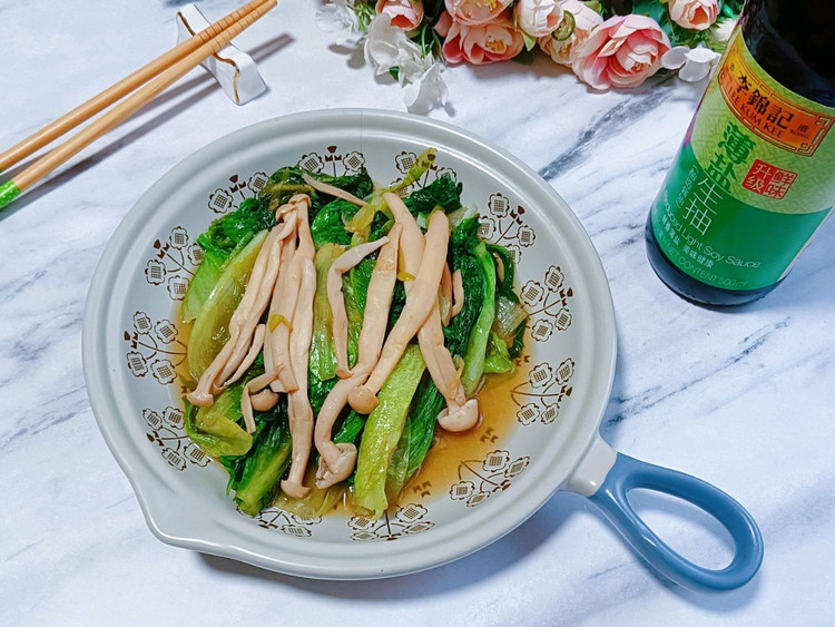 菌菇生菜的做法