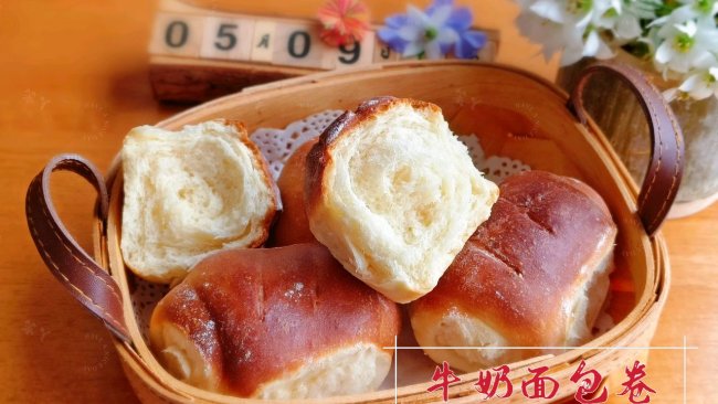 空气炸锅版牛奶面包卷的做法