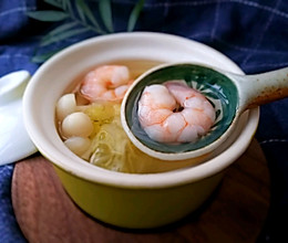 无油低卡营养-虾仁海鲜菇烧白菜汤#中粮我买，超模滋料大公开#的做法