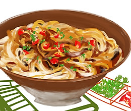 【食谱】猪油拌粉  长沙街头巷陌的童年回忆的做法