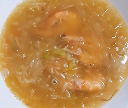 鲜虾萝卜丝汤的做法