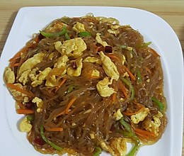 粉丝炒鸡蛋的做法
