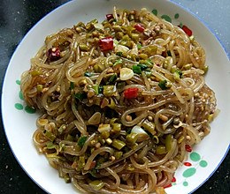 酸豆角肉末粉条的做法