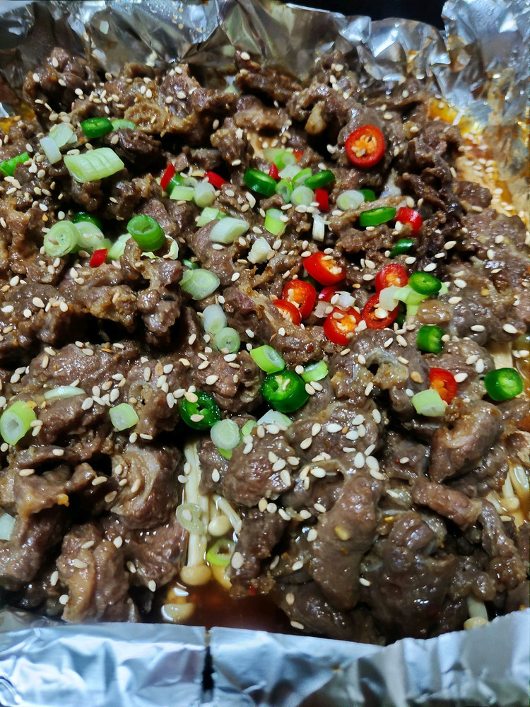 锡纸烤牛肉烤箱版的做法