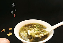 #百变鲜锋料理#简单美味的紫菜虾皮蛋花汤。的做法