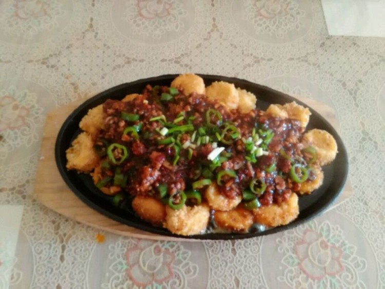 铁板日本豆腐的做法