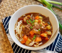 #带着美食出去浪#家庭版红烧牛肉面的做法