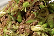 泰国菜猪肉虾酱炒木田菁花的做法