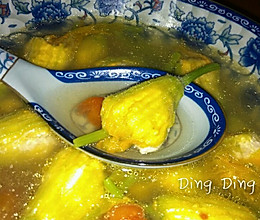 酿南瓜花汤的做法