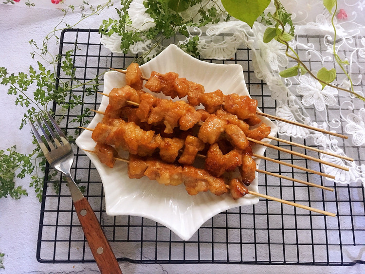 蜂蜜烤肉串的做法