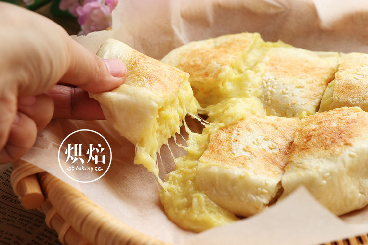 爆浆榴莲芝士饼的做法