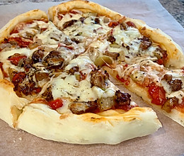 【快手午餐】鸡肉杂蔬披萨的做法
