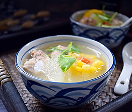冬瓜玉米排骨汤的做法