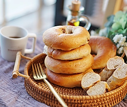 面包｜低油少糖，核桃贝果#硬核菜谱制作人#的做法