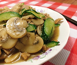 蘑菇肉片的做法