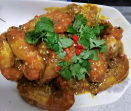 咖喱罗氏虾的做法