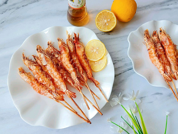 柠檬椒盐烤虾的做法