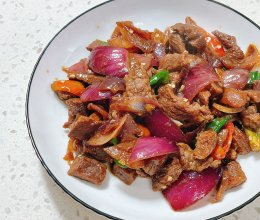 辣椒炒牛肉的做法