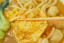【宝宝辅食】咖喱鱼丸乌冬面的做法