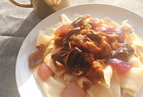 茄子肉丁盖浇面的做法