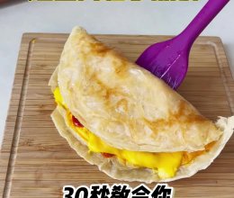 芝士肉松手抓饼的做法