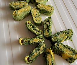 宝宝辅食--菠菜蛋卷（适合7个月+）的做法
