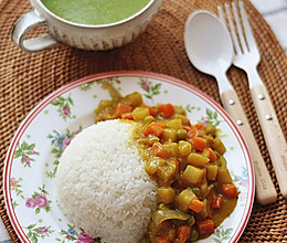 橄露Gallo经典特级初榨橄榄油试用之咖喱饭的做法