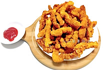 香酥猪肉薯条炸里脊-停不下来的零食的做法