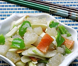 蹄筋炒茭白的做法