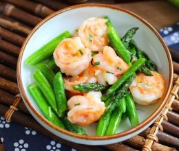 【减脂快手菜】清炒芦笋虾球的做法