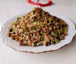 葱椒辣肉落苏饭的做法