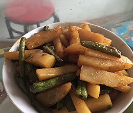 超好吃的刀豆土豆的做法