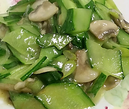 口蘑炒黄瓜的做法