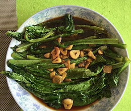 没有豆豉的豆豉油麦菜的做法
