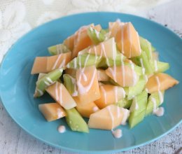 双瓜沙拉＃单挑夏天＃的做法