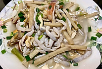 头菜蒸沙虫象拔蚌仔的做法