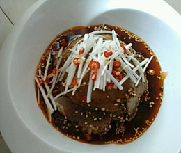 凉拌心舌的做法