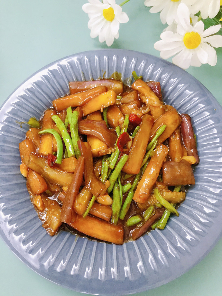 豇豆烧茄子的做法