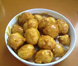 咖喱鱼丸的做法